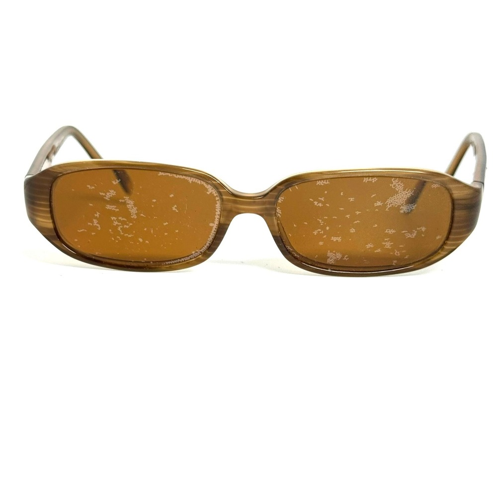 Anne Klein New York Brown Woodgrain Sunglasses AK3154 278/60 52-15-130